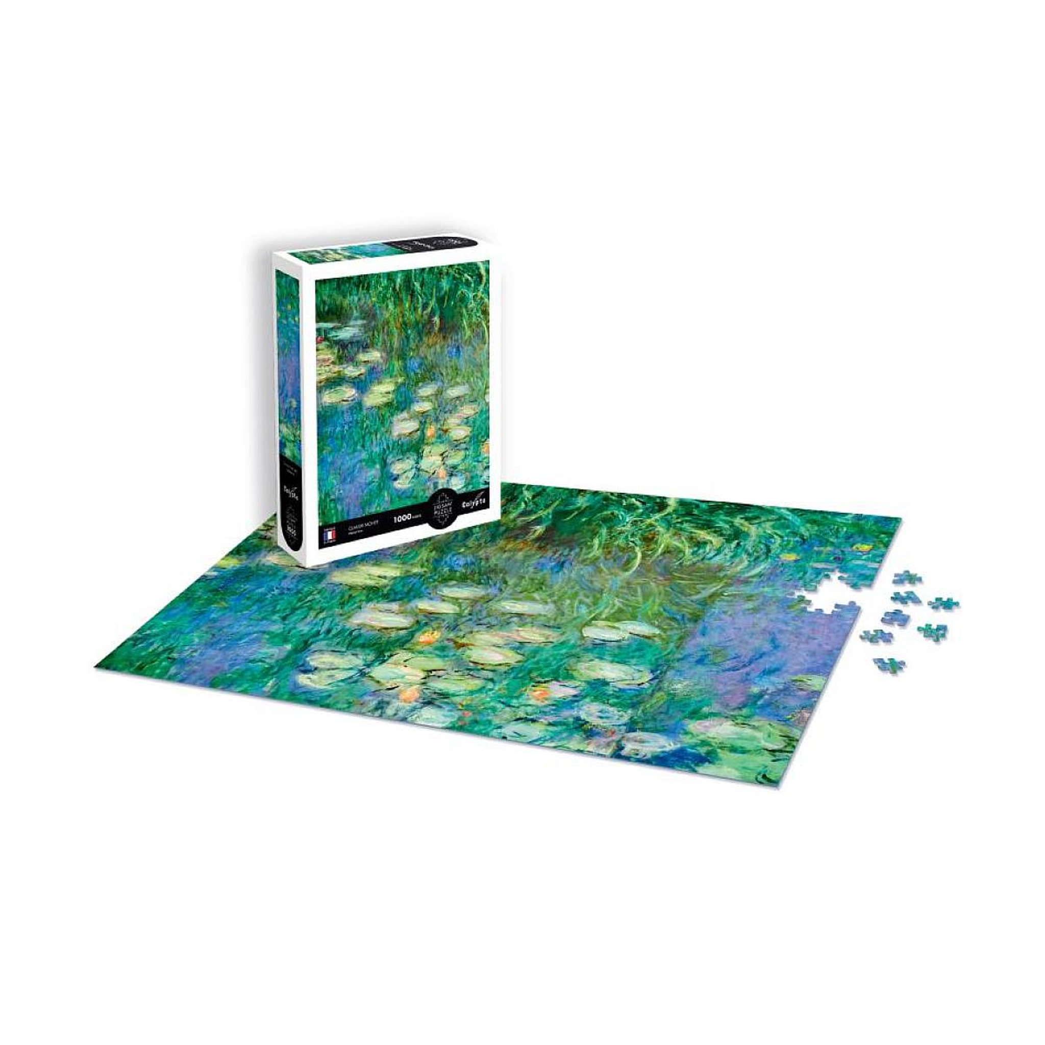Voir la diapositive 2 : Sentosphere Puzzle 1000 pièces - nymphéas - claude monet