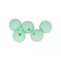Artemio 10 perles silicone rondes 10 mm - vert d'eau