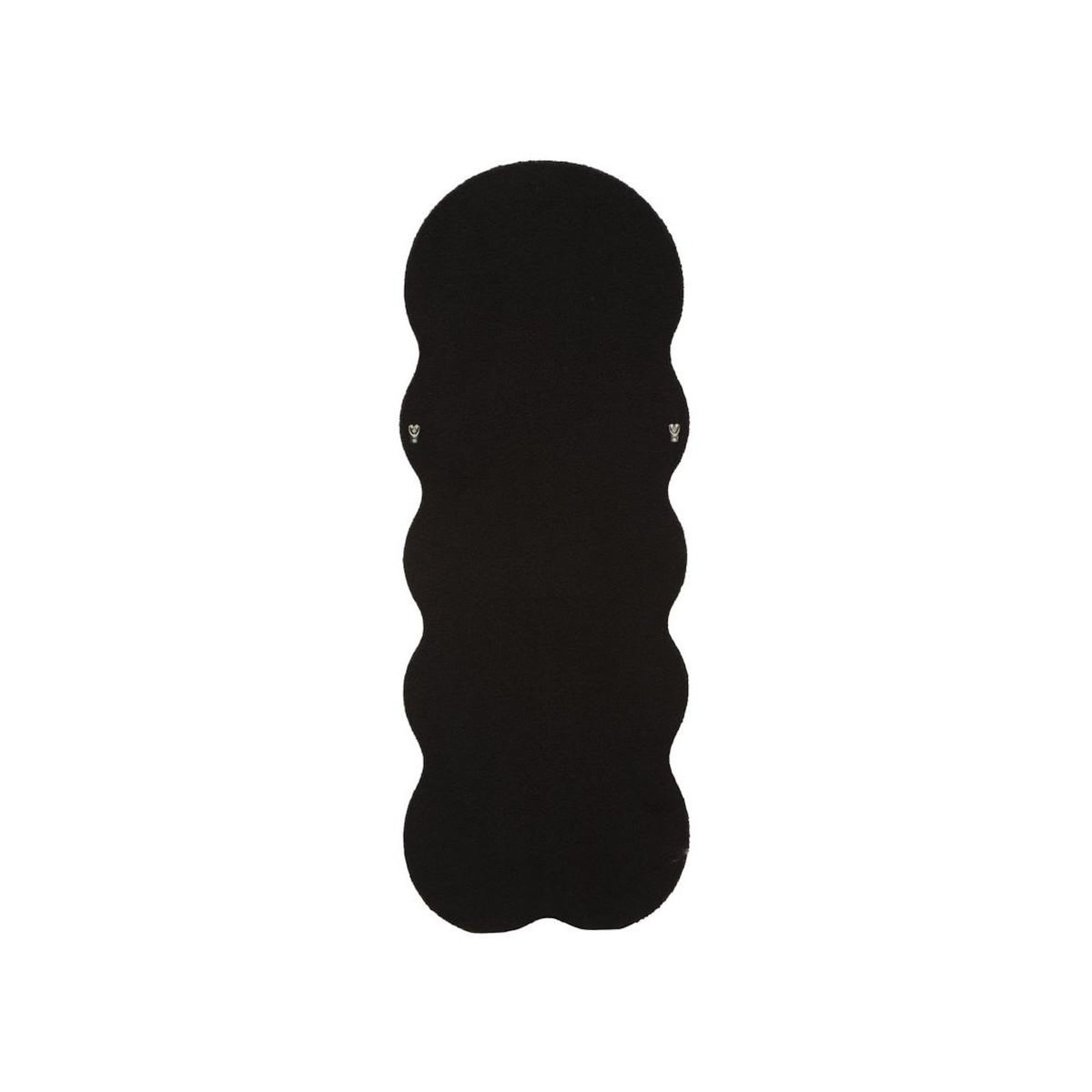 Paris Prix Miroir Mural en Tissu Bouclé  Teddy  160cm Noir