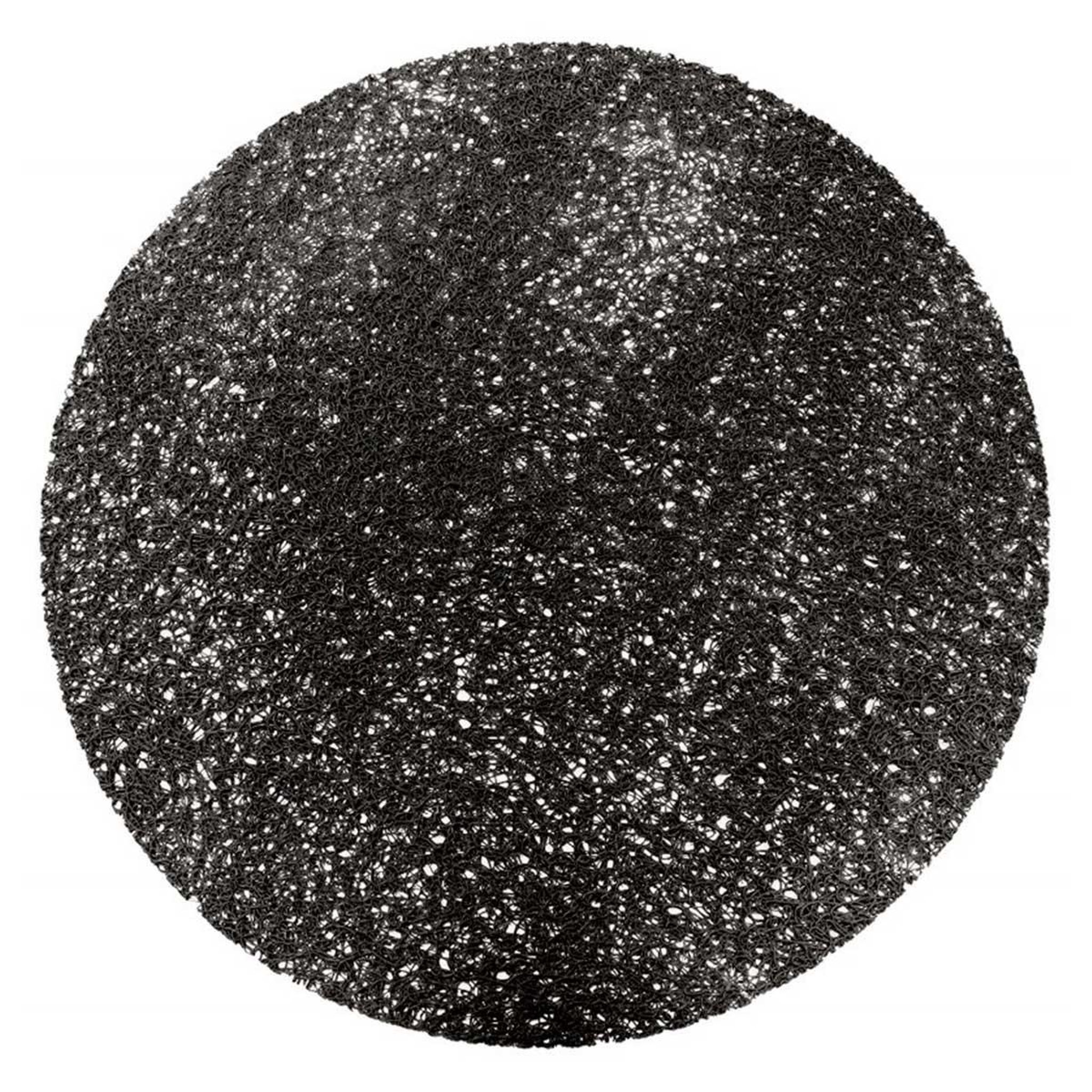 Douceur d'Intérieur Set de table rond  tortilla  38cm noir