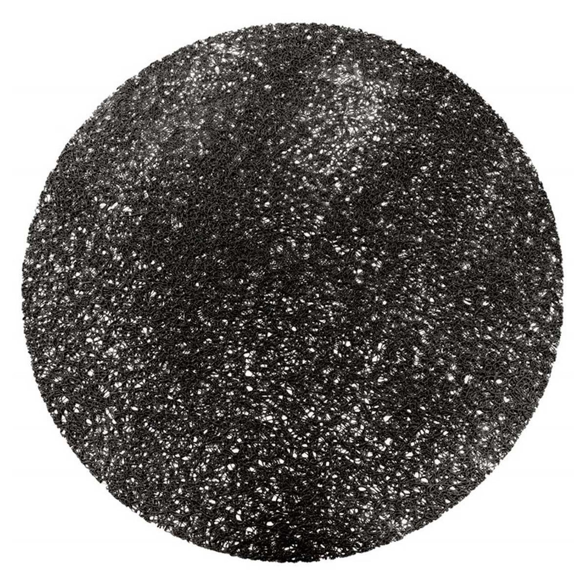 Paris Prix Set de Table Rond  Tortilla  38cm Noir