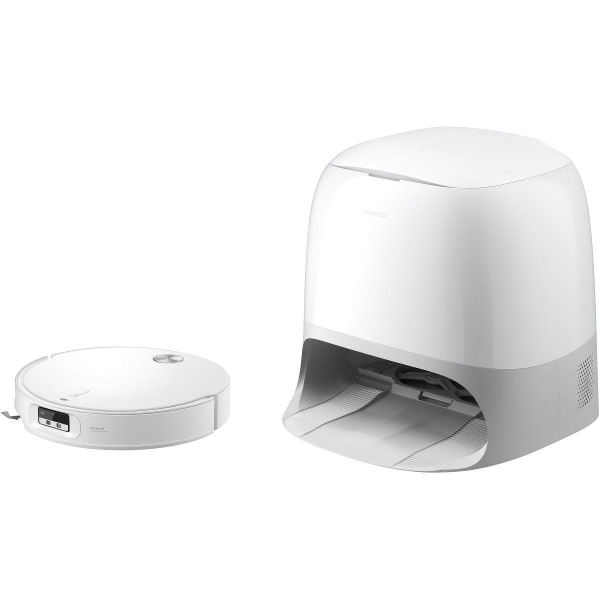Voir la diapositive 2 : ROBOROCK Robot aspirateur laveur qrevo curvx white