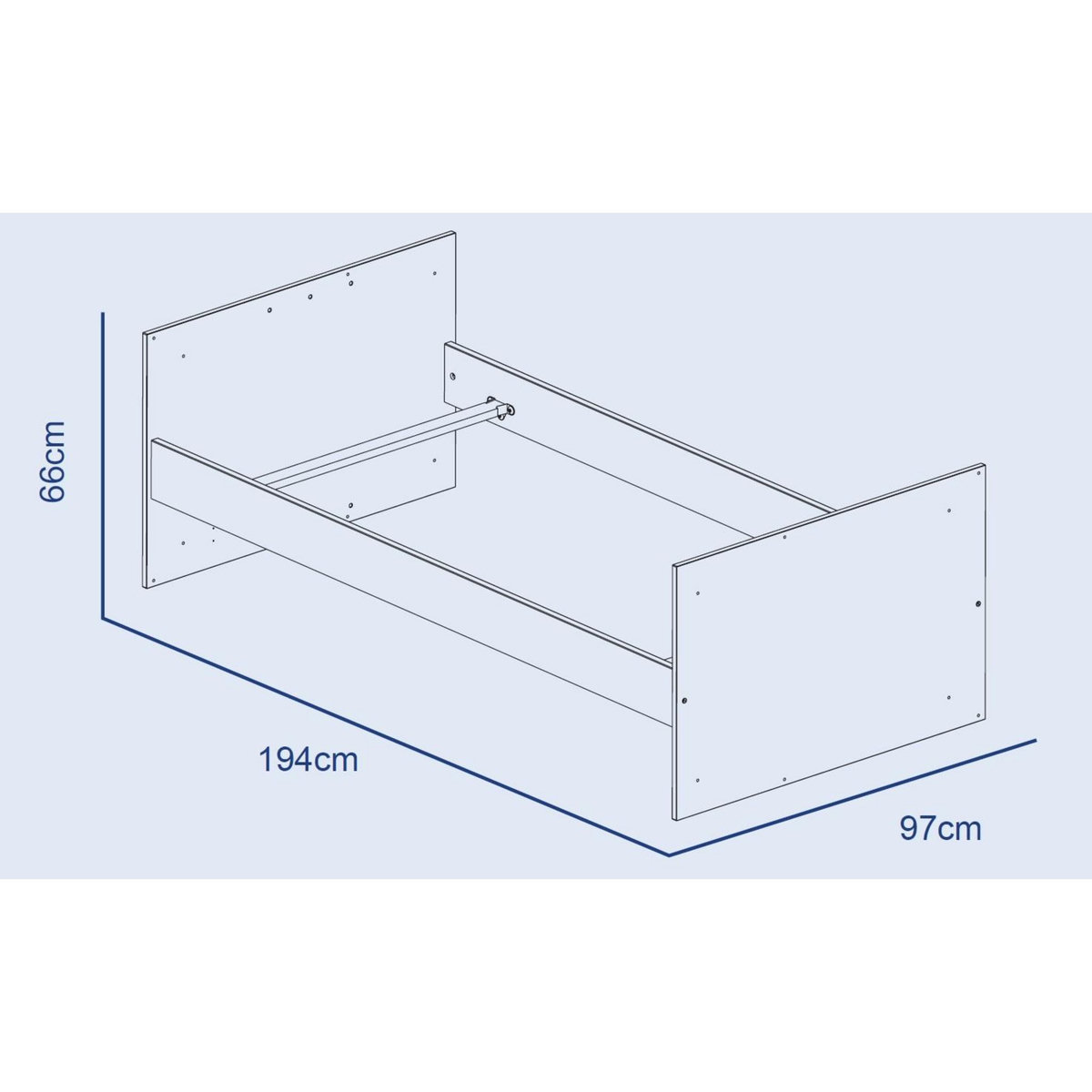 BABY PRICE Lit bébé combiné 60 x120 cm évolutif en 90 x190 cm SLEEPY/FLO