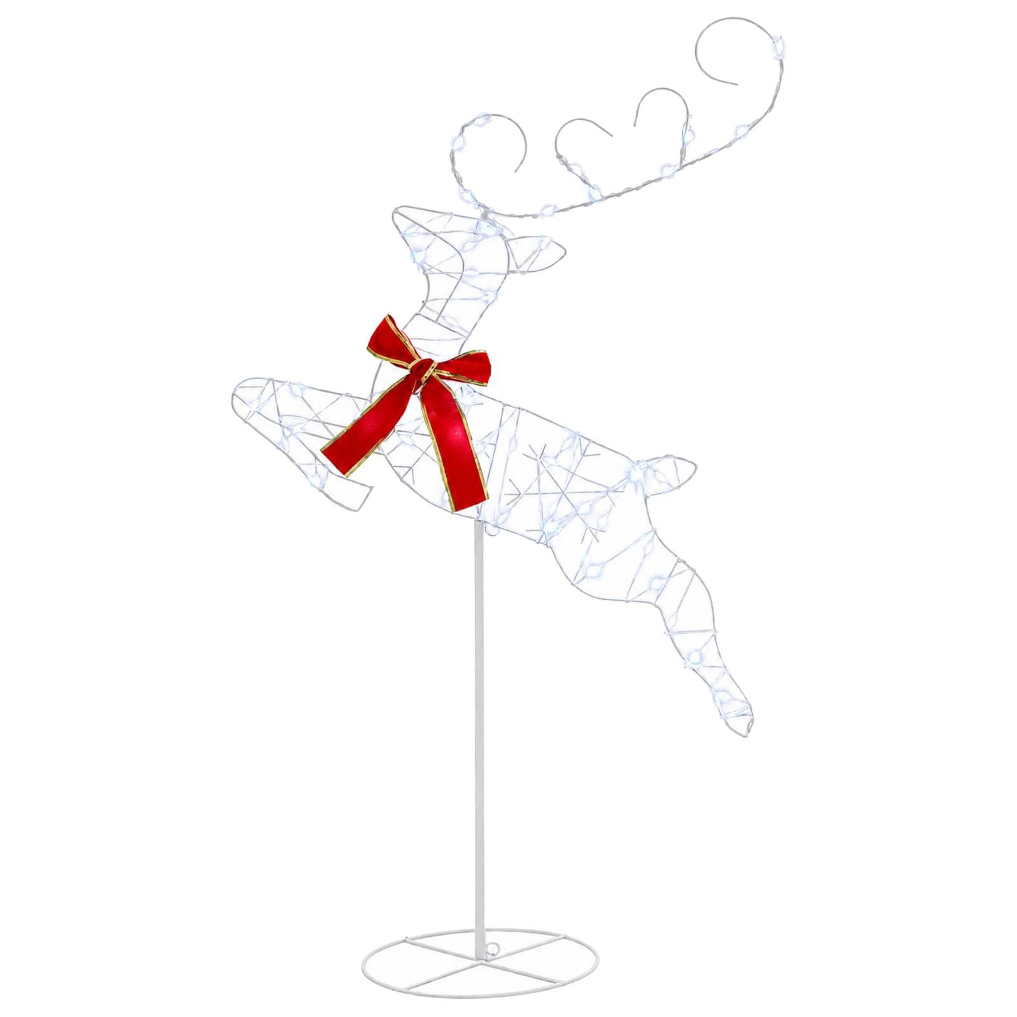 Voir la diapositive 6 : VIDAXL Renne de Noël avec traîneau 3 pc 160 LED Blanc froid