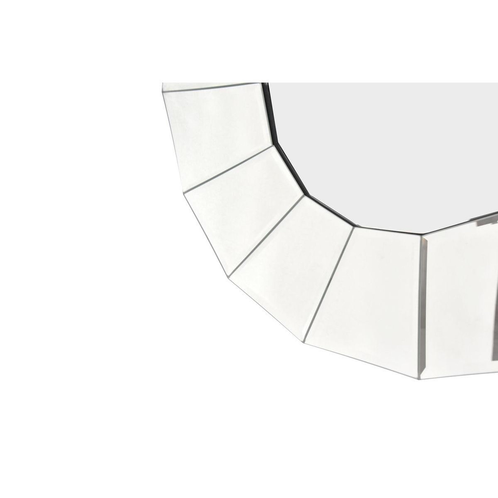 Voir la diapositive 3 : Paris Prix Miroir Mural Design  Amun  60cm Argent
