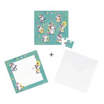 Juratoys-Janod Carte Cadeau Puzzle 25 Pieces Licornes