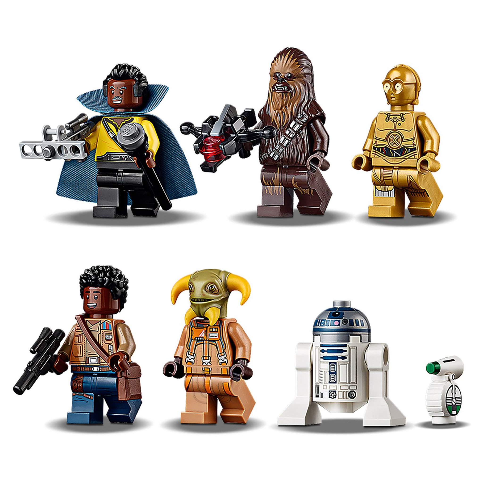 Voir la diapositive 7 : LEGO Star Wars 75257 - Faucon Millenium -  L'Ascension de Skywalker, À Construire avec Finn, Chewbacca, Lando, C-3PO, R2-D2