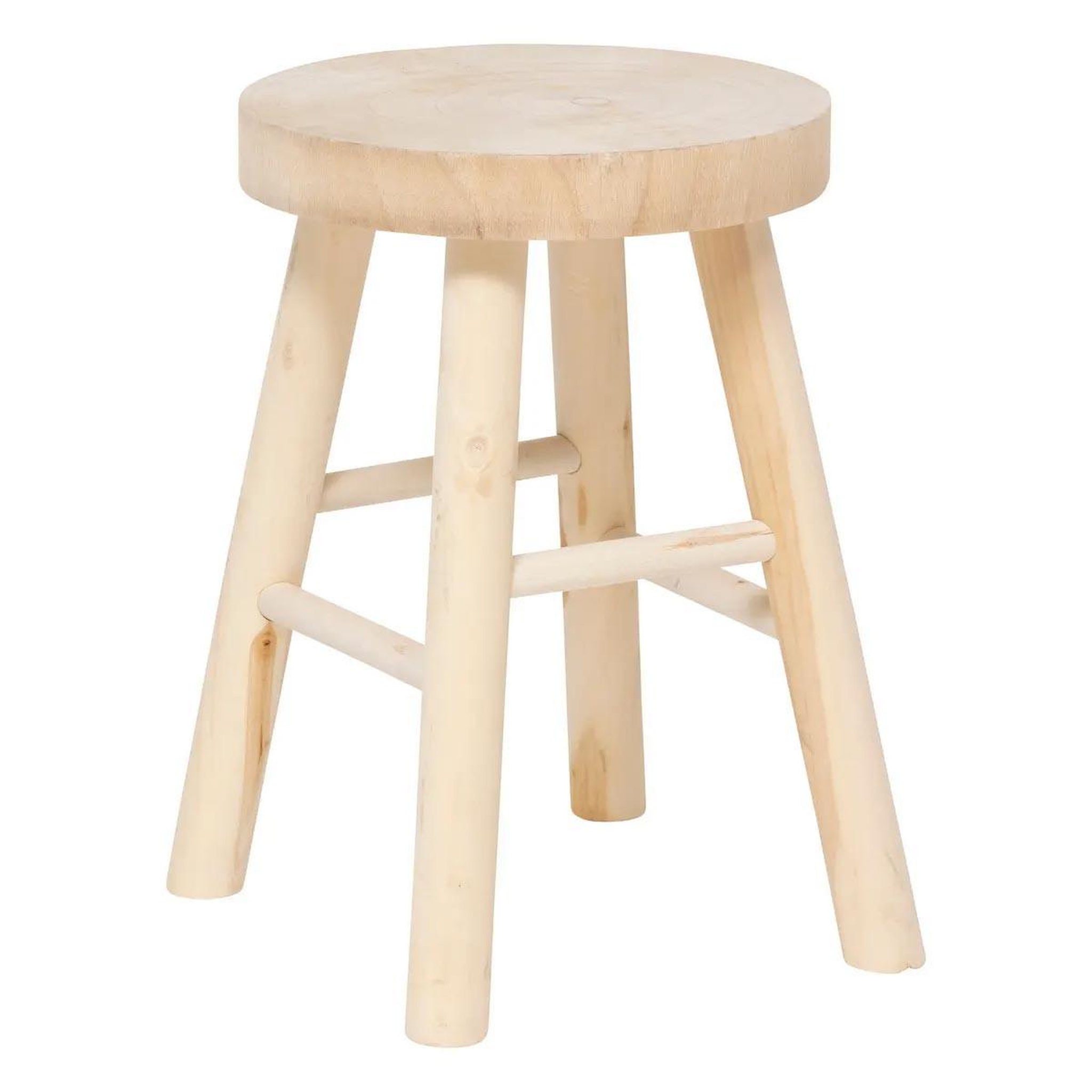 ATMOSPHERA Tabouret d'appoint en bois  nyar  41cm naturel