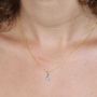 Voir la diapositive 5 : L'ATELIER D'AZUR Collier - Pendentif Or Jaune Topaze Bleue Goutte - Femme