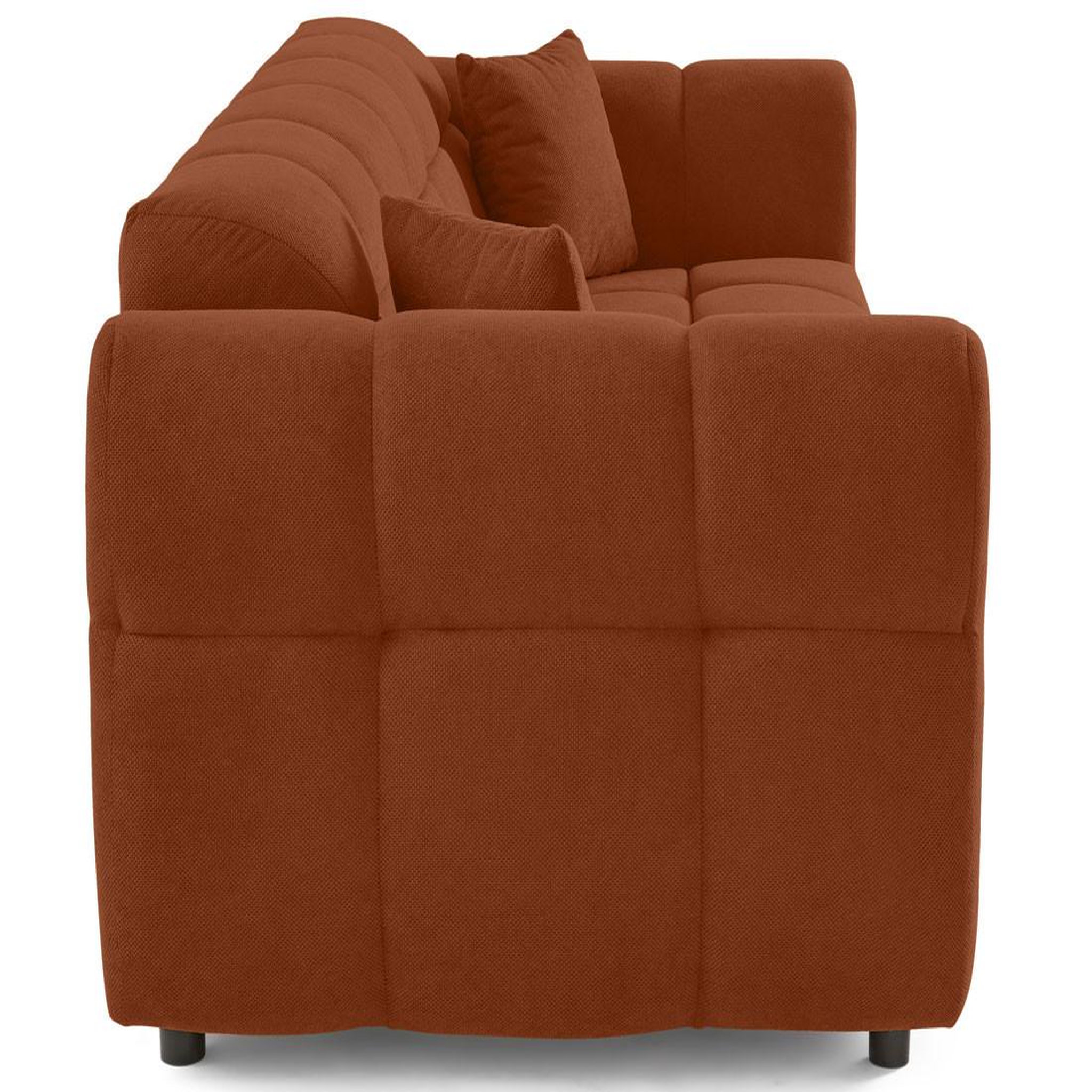 Voir la diapositive 5 : BEST MOBILIER Housse en velours pour canapé déhoussable topaze