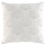 Paris Prix Coussin Déco Imprimé  Majestia  60x60cm Blanc