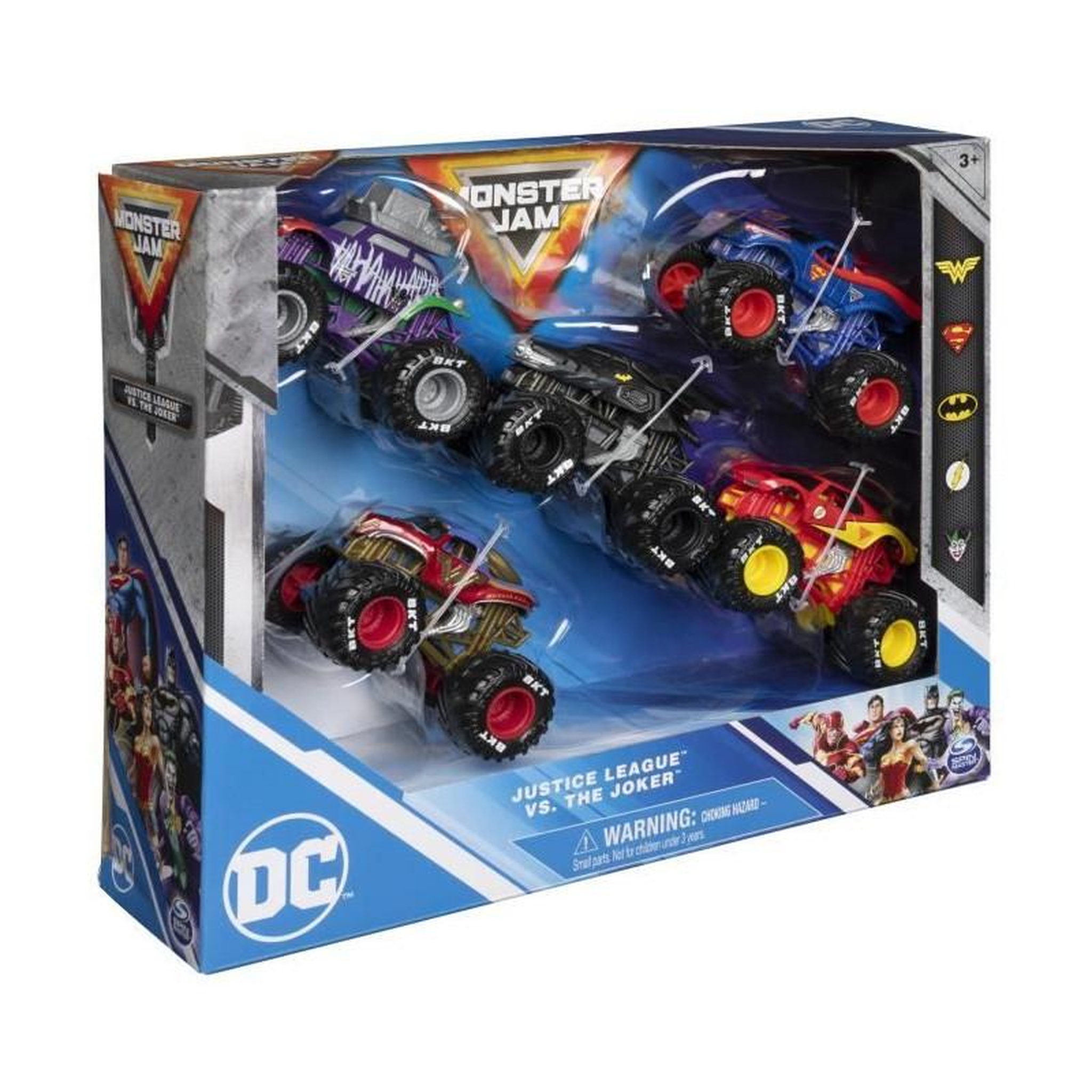 Voir la diapositive 2 : MONSTER JAM PACK DE 5 VEHICULES DIE-CAST 1:64 DC COMICS Monster Jam