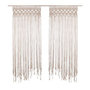 Voir la diapositive 1 : TOILINUX Lot de 2 Rideaux à fil détails macramé Rituality - L. 90 x H. 200 cm - Beige