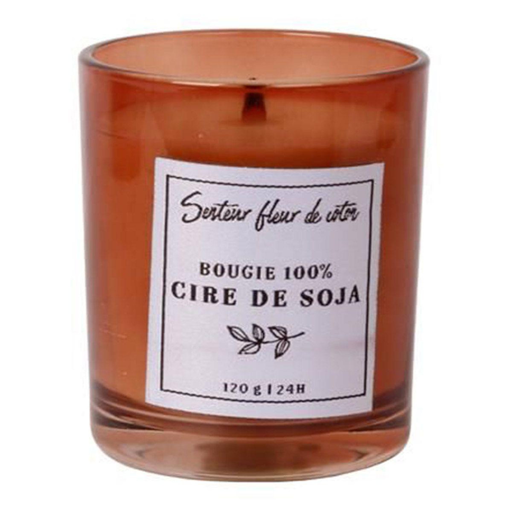 The Home Deco Factory Bougie parfumée  cire de soja  8cm fleur de coton