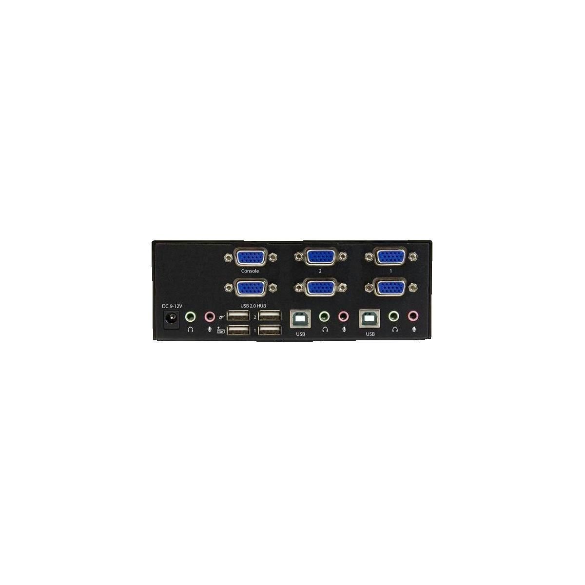 Startech Switch KVM USB double VGA StarTech avec hub USB intégré