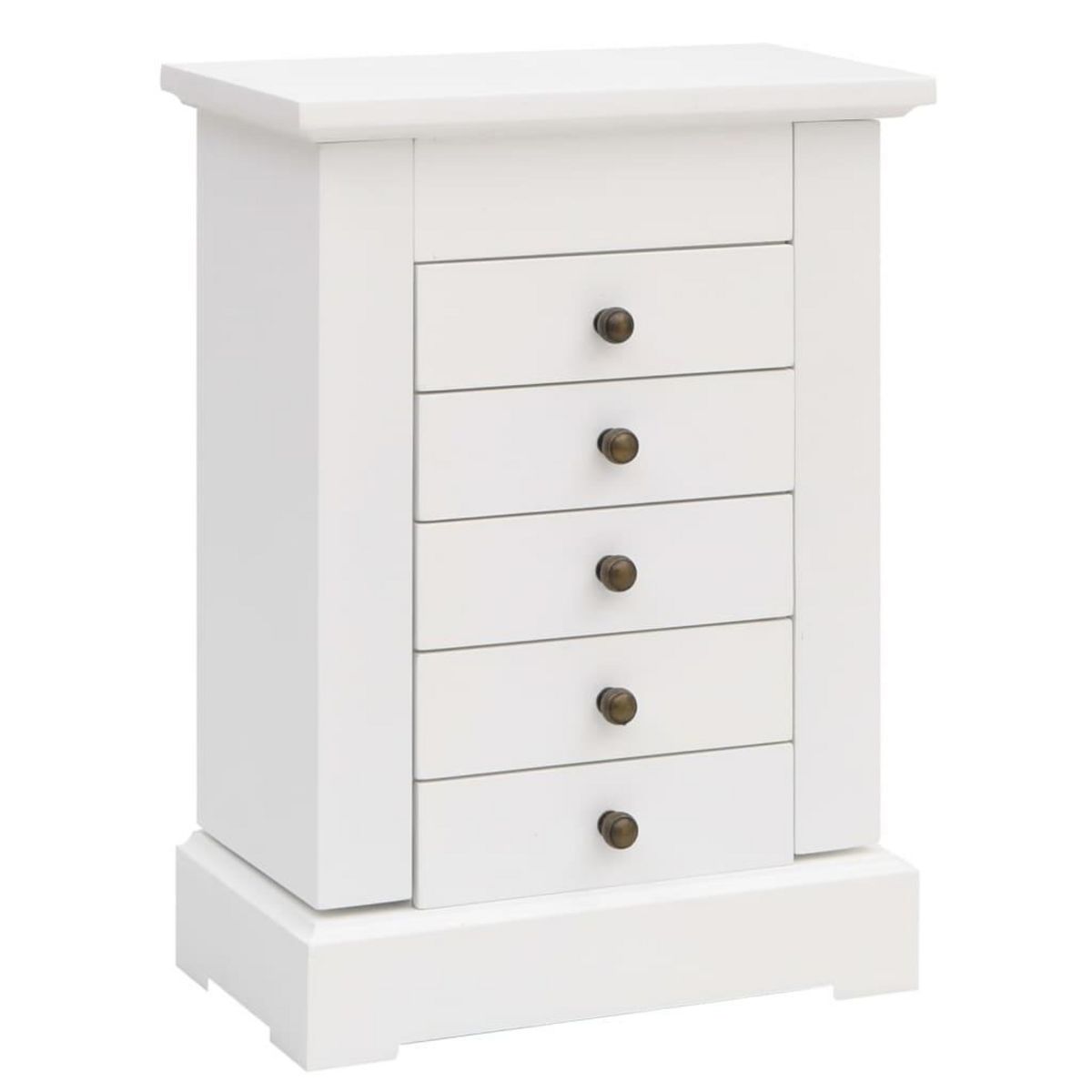 VIDAXL Boîte a bijoux avec miroir MDF 25 x 13,5 x 34 cm