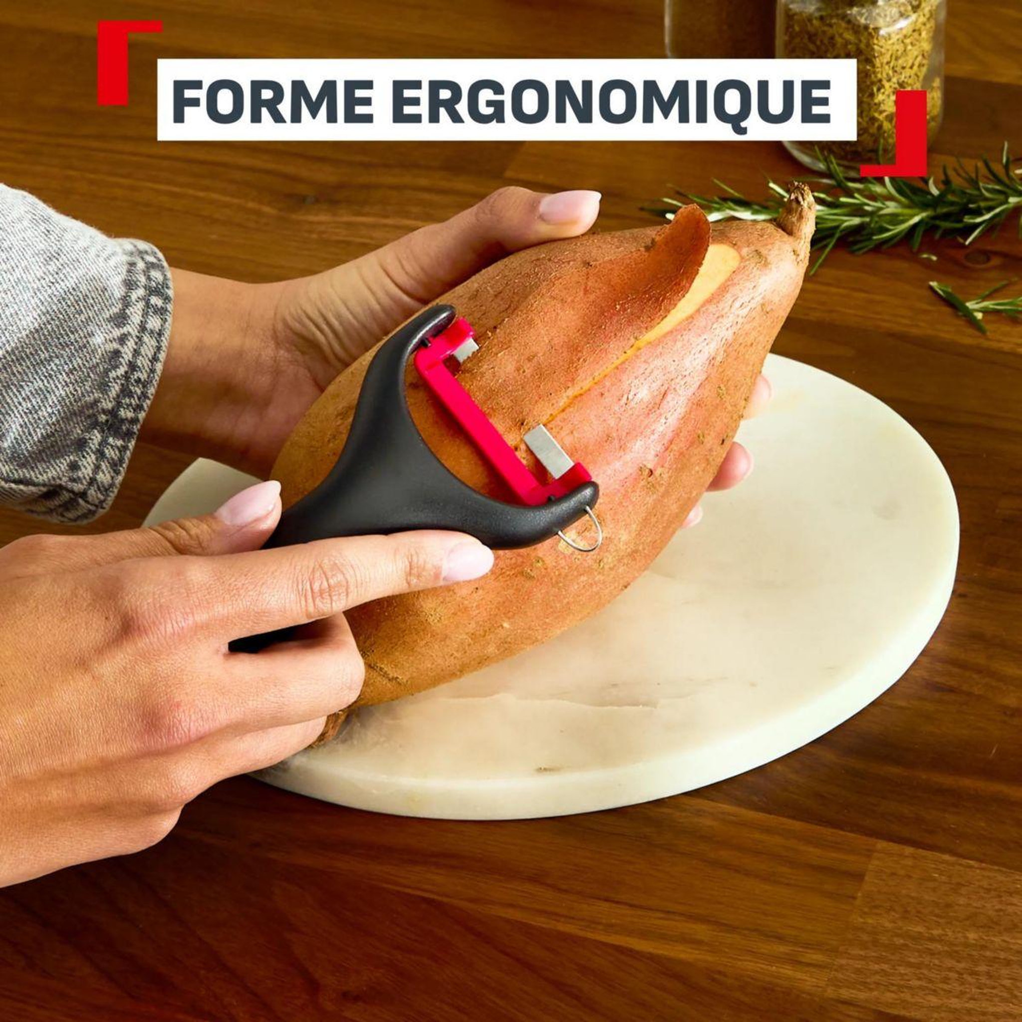 Voir la diapositive 2 : TEFAL Couteau éplucheur ingenio+