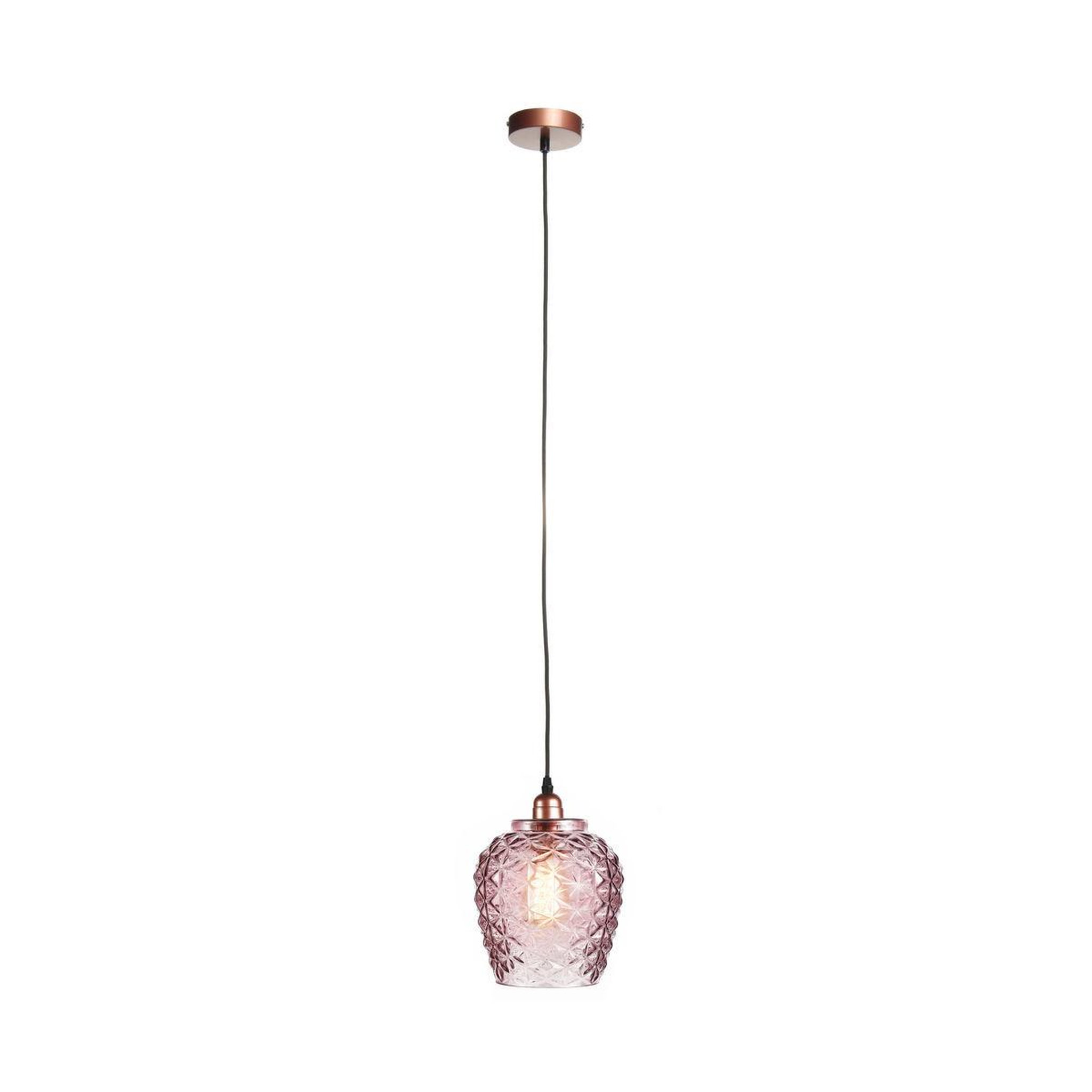 Voir la diapositive 4 : Paris Prix Lampe Suspension en Verre  Vila  24cm Violet