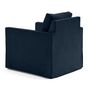 Voir la diapositive 5 : LISA DESIGN Serena - fauteuil déhoussable en velours