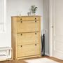 Voir la diapositive 3 : VIDAXL Armoire a chaussures  99x32x138 cm bois de pin massif