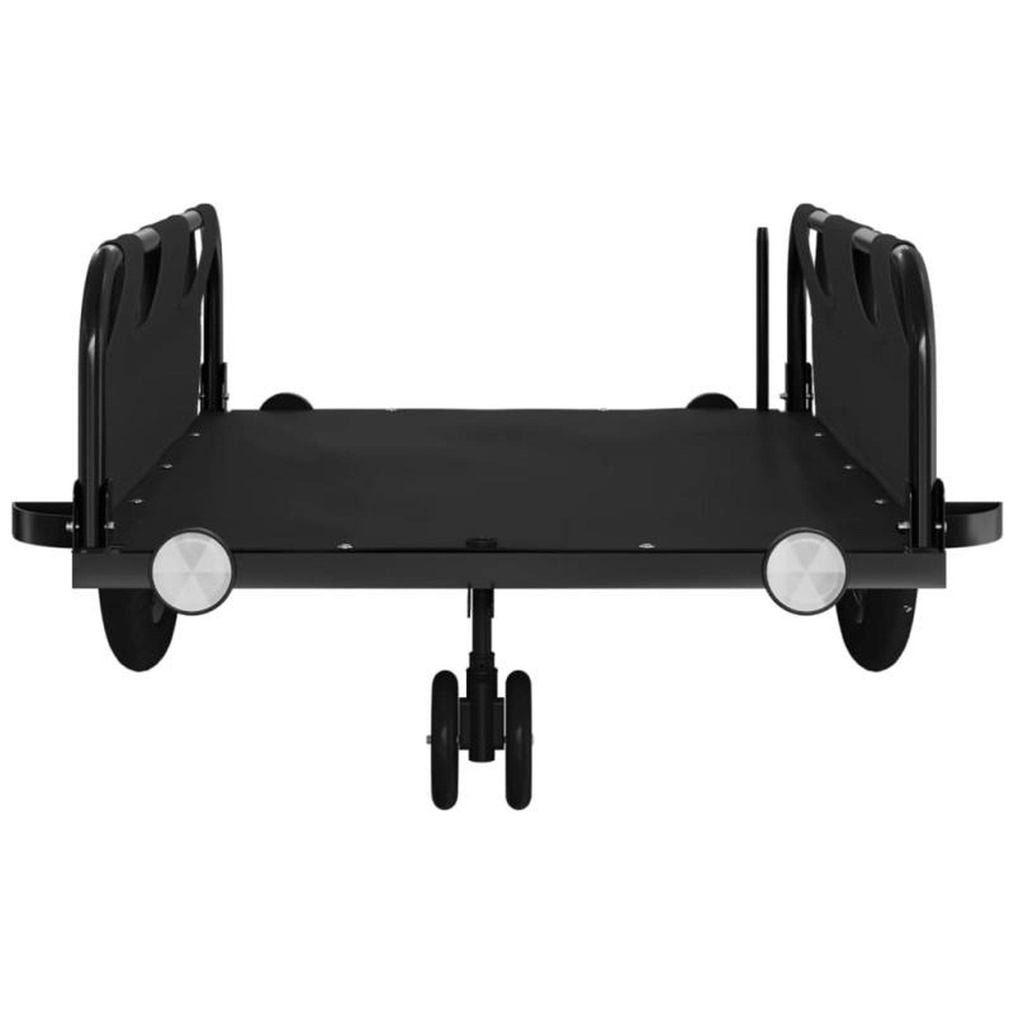 Voir la diapositive 5 : VIDAXL Remorque de vélo noir tissu oxford et fer