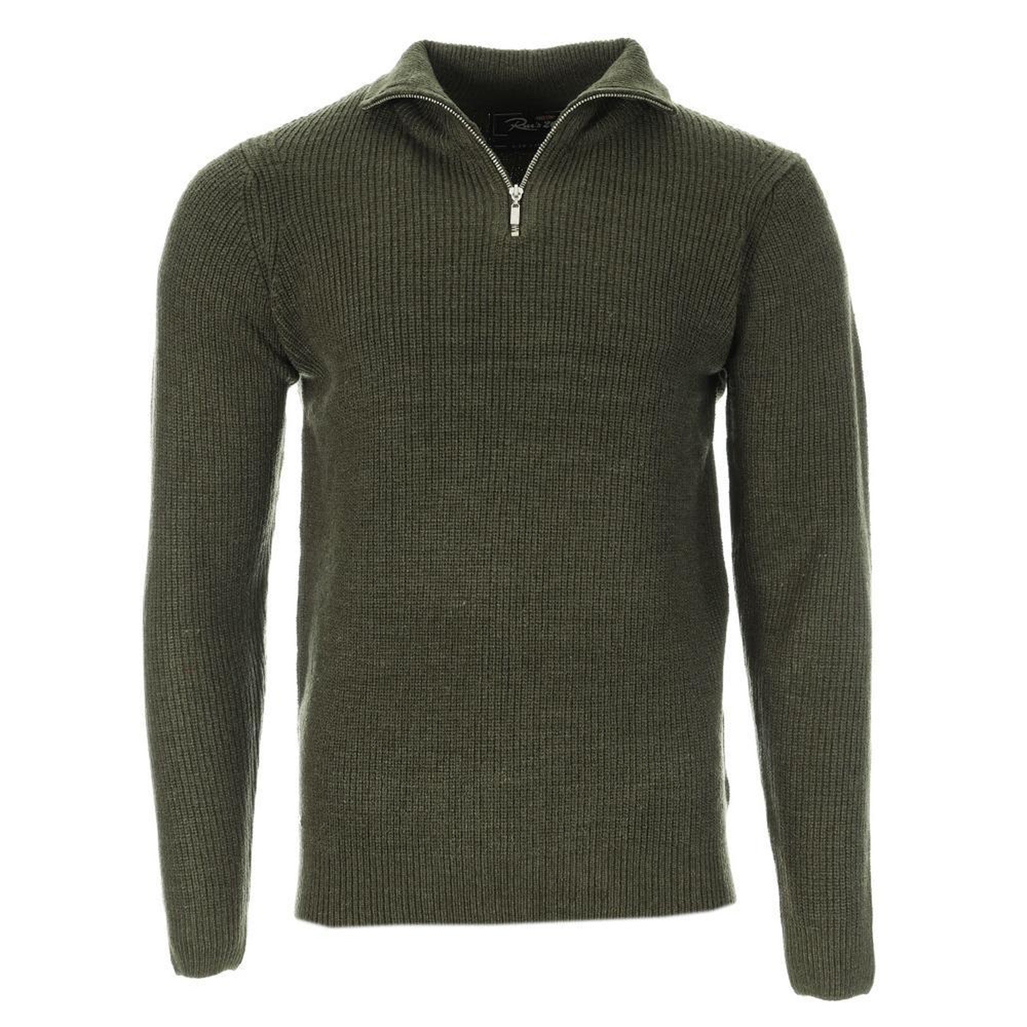 RMS 26 Pull 1/4 Zip Kaki Homme RMS26 Camioneur. Coloris disponibles : Vert