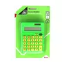 AUCHAN  Calculatrice de bureau affichage 10 chiffres verte