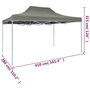 Voir la diapositive 6 : VIDAXL Tente de reception pliable 3x4 m Acier Anthracite