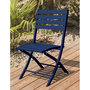 Voir la diapositive 3 : Paris Prix Lot de 2 Chaises de Jardin Pliantes  Marius  82cm Bleu Marine