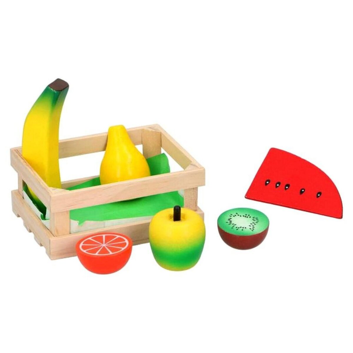 Cagette en bois jouet dinette fruit legume cuisine enfant 3 pas cher 