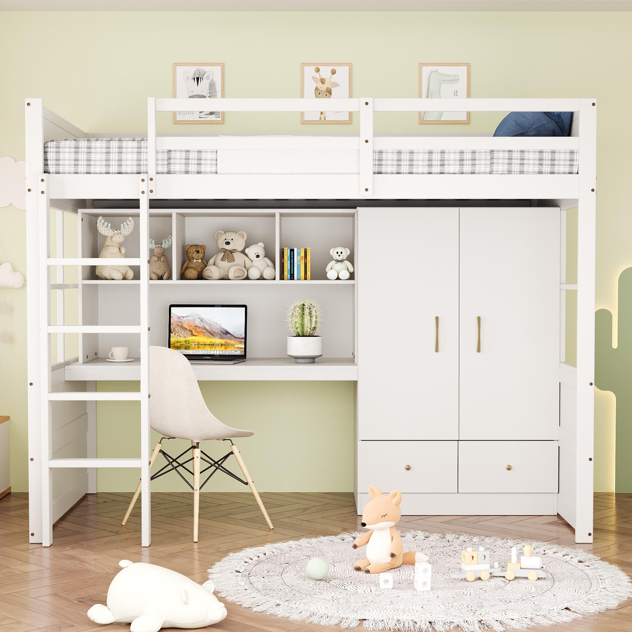 Voir la diapositive 2 : MERAX Lit mezzanine enfant