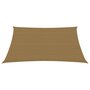 VIDAXL Voile d'ombrage 160 g/m² Taupe 3x4 m PEHD