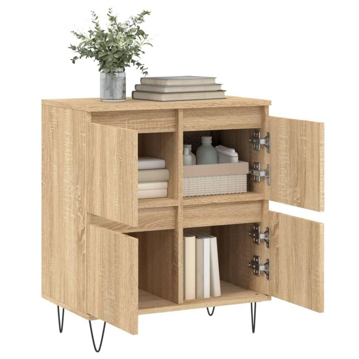 VIDAXL Buffet Chene sonoma 60x35x70 cm Bois d'ingenierie