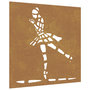 Voir la diapositive 2 : VIDAXL Decoration murale jardin 55x55 cm motif de danseuse de ballet