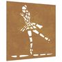 Voir la diapositive 2 : VIDAXL Decoration murale jardin 55x55 cm motif de danseuse de ballet