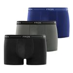 FREEGUN Lot de 3 boxers homme Frgn. Coloris disponibles : Noir