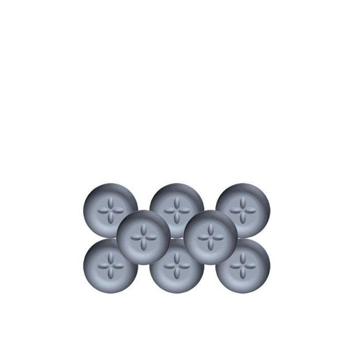 CENTRALE BRICO Lot de 8 patins adhésifs alvéolé eur, SCOTCH, diam. 25 mm, gris