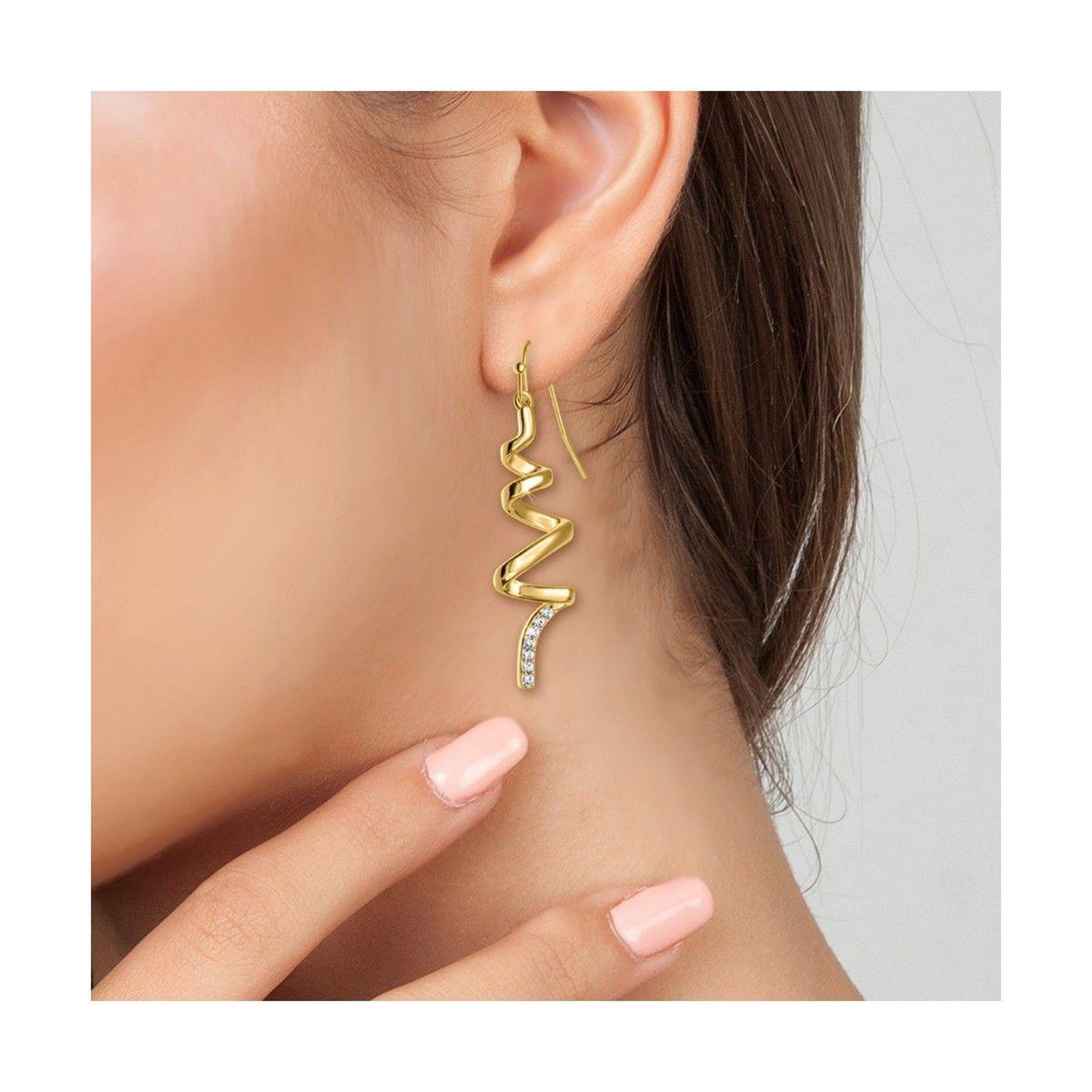 Voir la diapositive 2 : SC BOHEME Boucles d'oreilles SC Bohème ornées de Cristaux scintillants