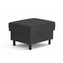 Voir la diapositive 4 : LISA DESIGN Jake - pouf en velours côtelé - pieds bois foncé