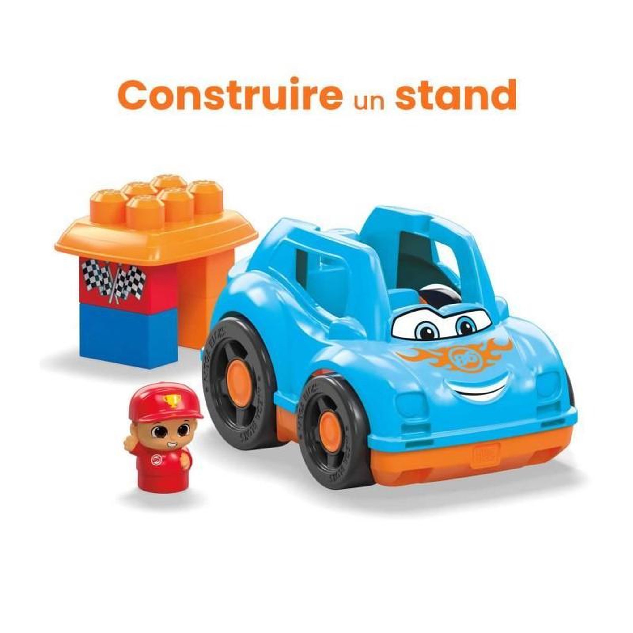 Voir la diapositive 3 : MEGA BLOKS Voiture de course - MEGABLOKS - VEHICULE DE POLICE - 4 blocs - Multicolore - A partir de 12 mois