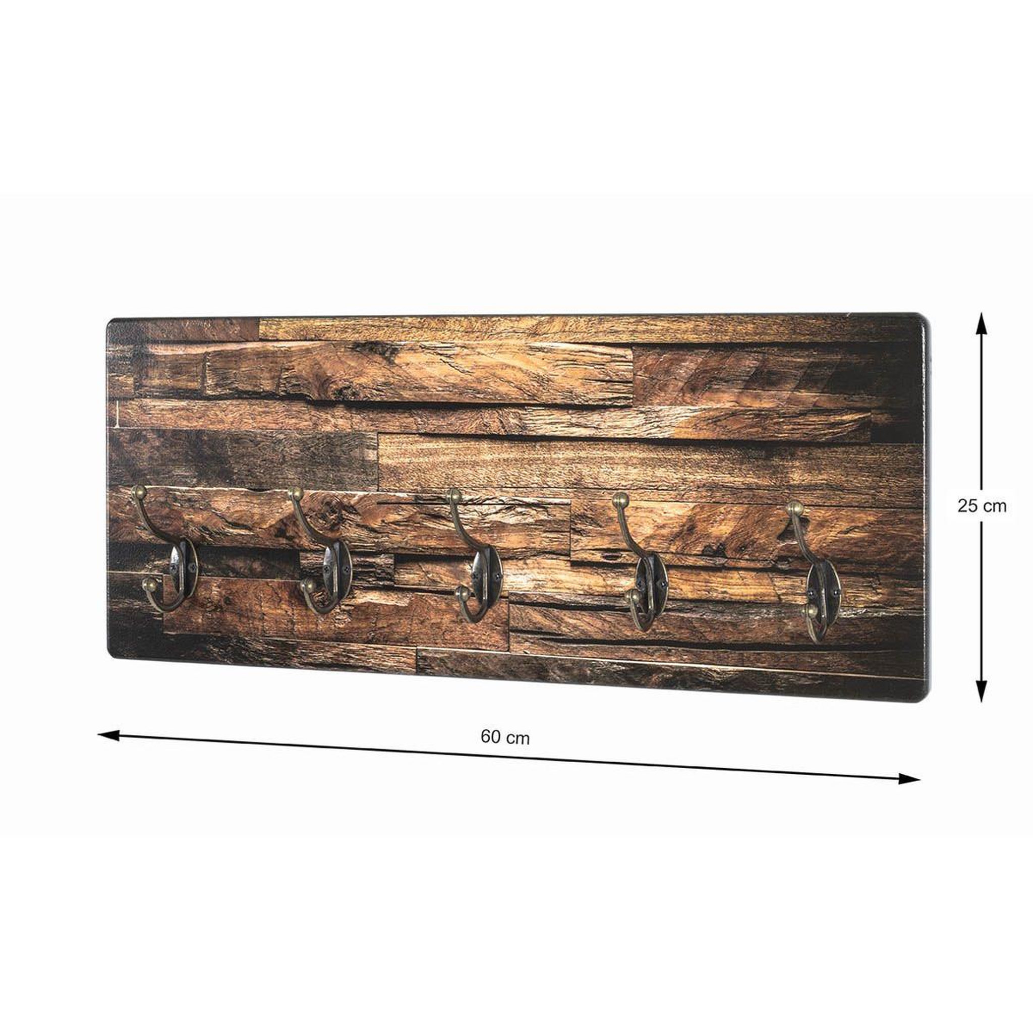 Voir la diapositive 4 : Paris Prix Patère murale design  john  60cm marron
