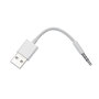 Voir la diapositive 1 : APM Adaptateur Jack USB-A/JACK 3.5MM MALE/MALE blanc