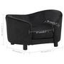 Voir la diapositive 6 : VIDAXL Canape pour chien Noir 69x49x40 cm Peluche