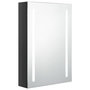 Voir la diapositive 2 : VIDAXL Armoire de salle de bain à miroir LED noir brillant 50x13x70 cm