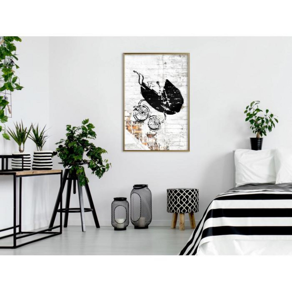 Paris Prix Affiche Murale Encadrée  Banksy Baby Stroller