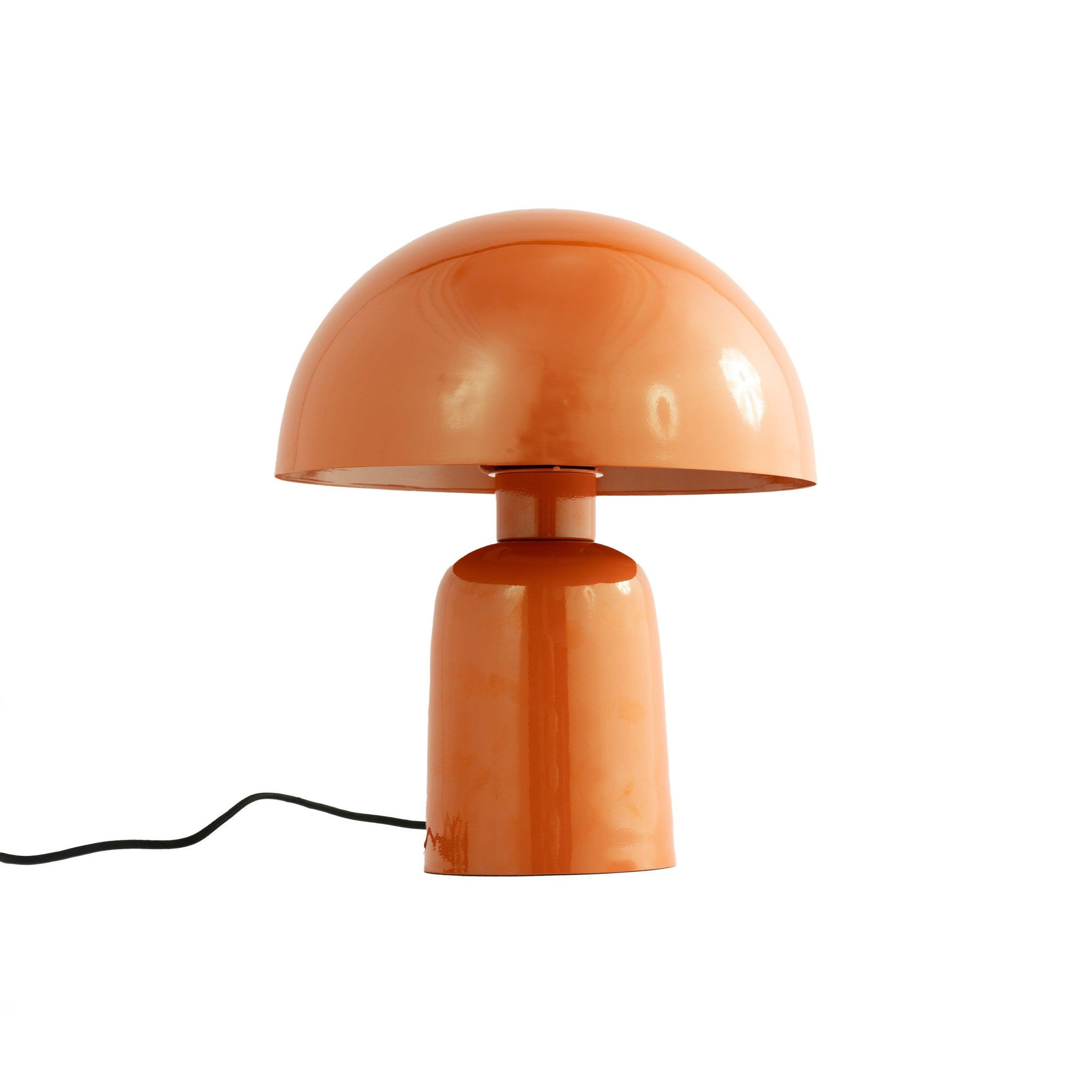 MAISON PAVANE Lampe champignon en métal orange-clara
