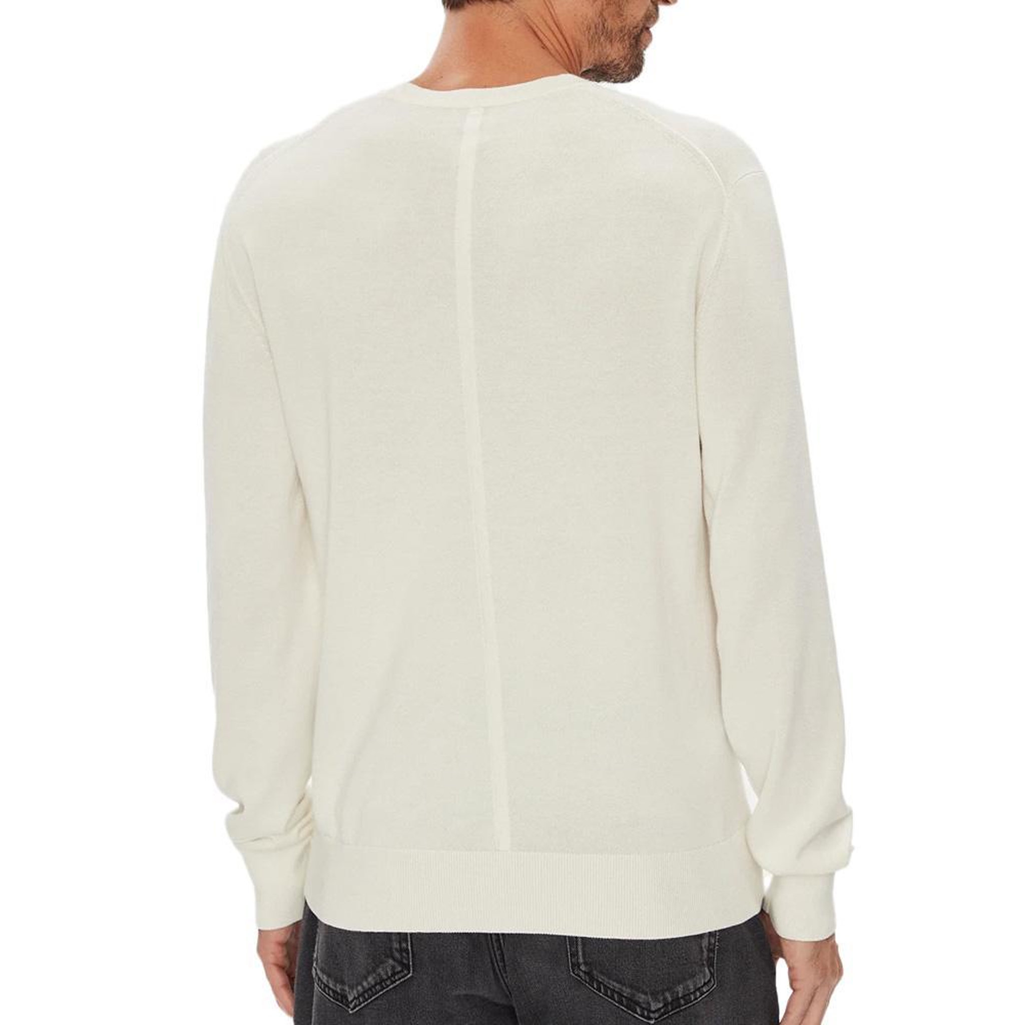 Voir la diapositive 2 : CALVIN KLEIN JEANS Pull Blanc Homme Calvin Klein Jeans Ls Supima