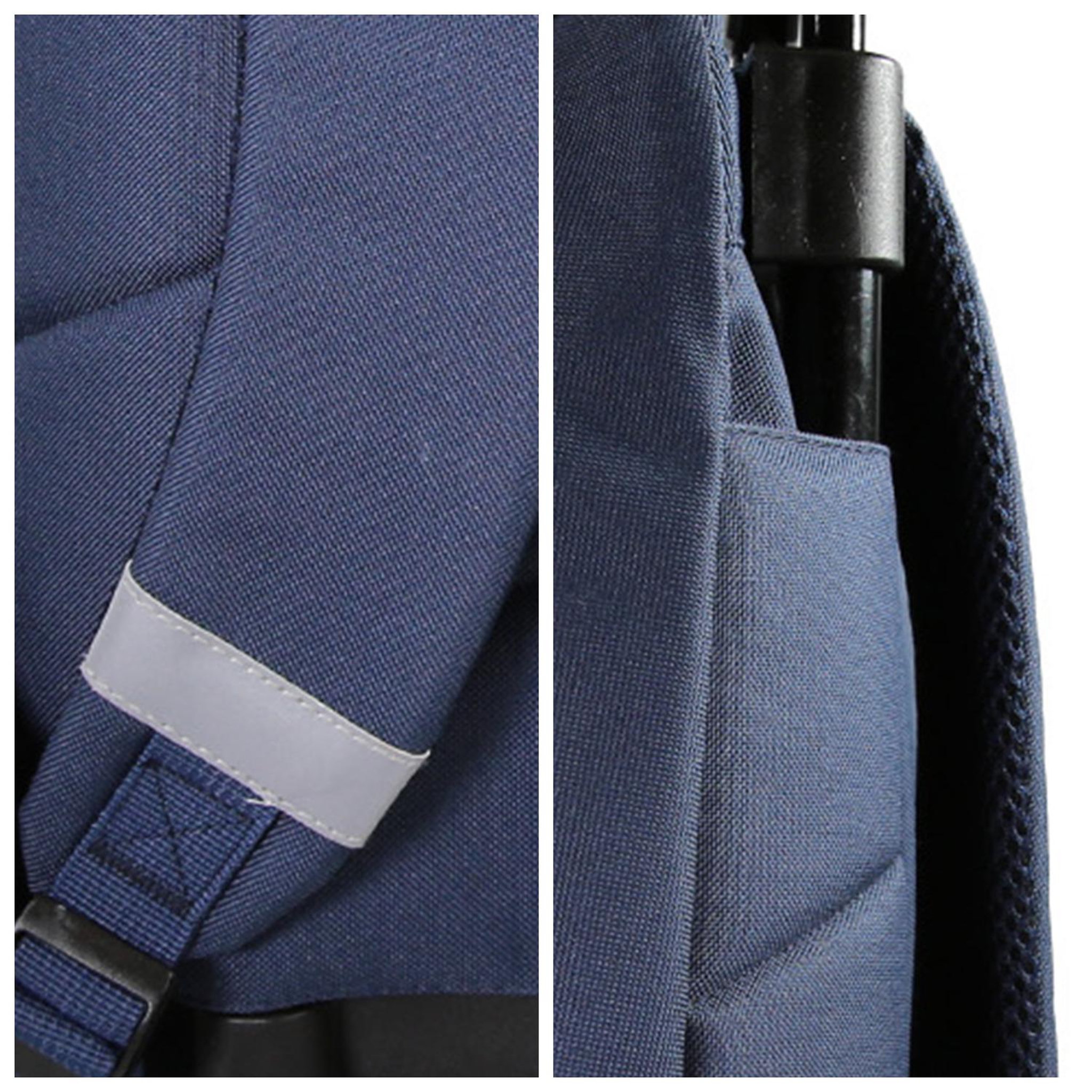 Voir la diapositive 6 : Bagtrotter Sac à dos à roulettes Cybel bleu marine  – bagtrotter