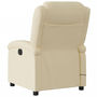 Voir la diapositive 5 : VIDAXL Fauteuil inclinable de massage electrique creme tissu