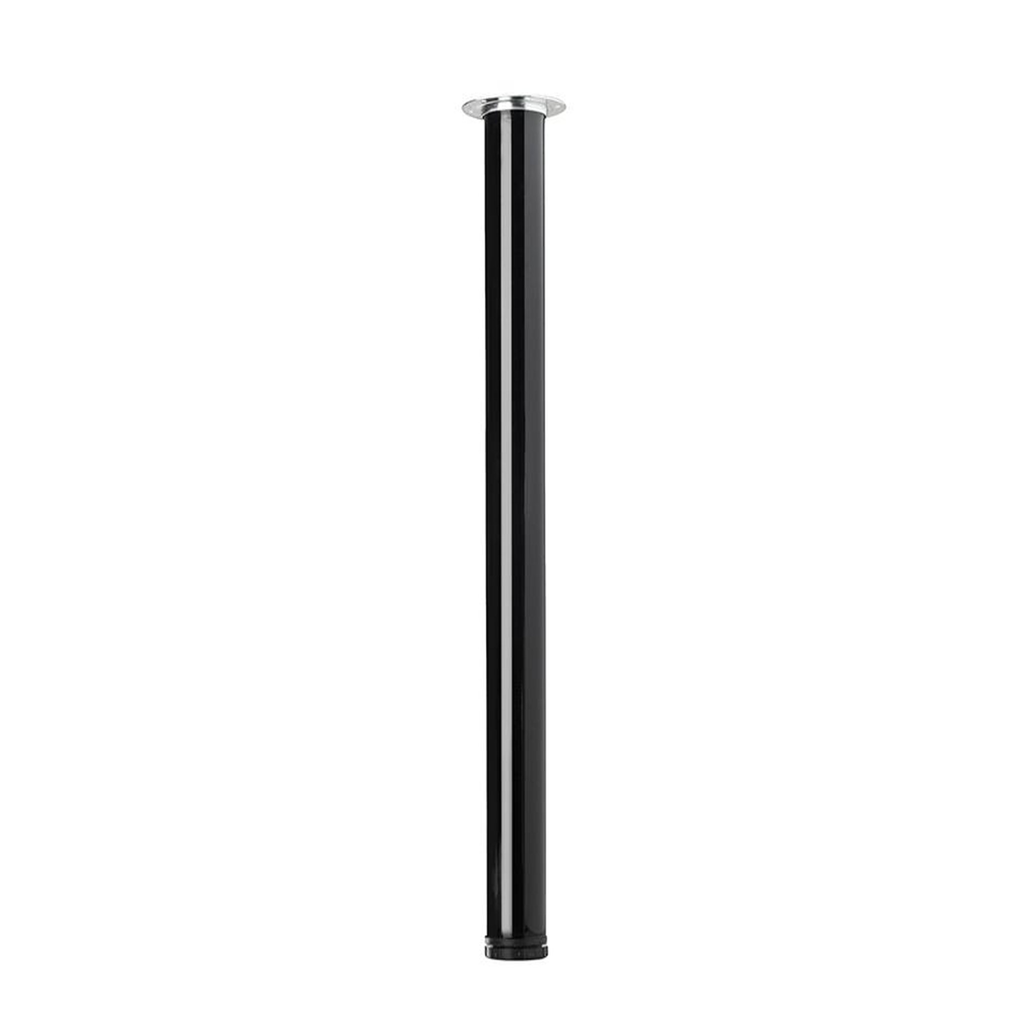 CENTRALE BRICO Pied de table ts001 710/60mm noir brillant - réglable